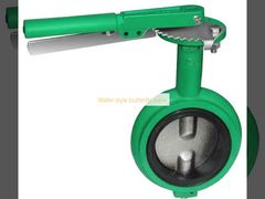 Wafer-style butterfly valve