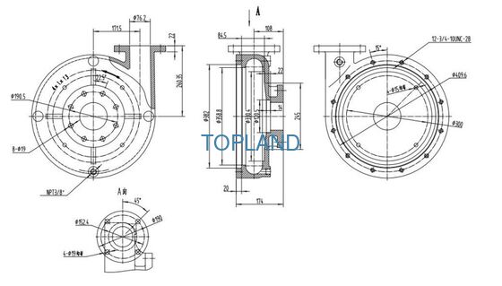 Mission Mud Pump Housing Assembly Casing Component PN G0006026 for Oilfield Drilling Systems