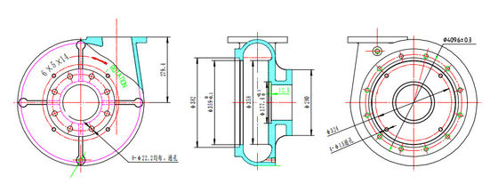 Housing Assembly 6 X 5 X 14 G0006029 Spare Parts for Mission Pump