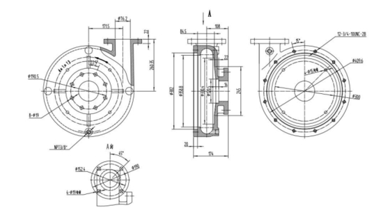 G0006026 Mission Pump Spare Parts HOUSING ASSEMBLY, 4 X 3 X 13