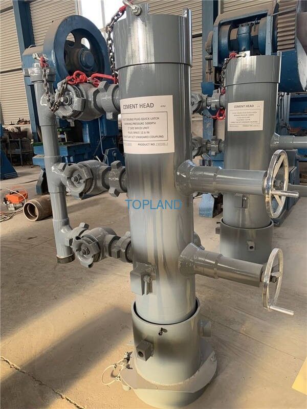 AISI 4145H Alloy Steel Top Drive Rotating Cement Head with 10,000 PSI Working Pressure for Oilfield Casing