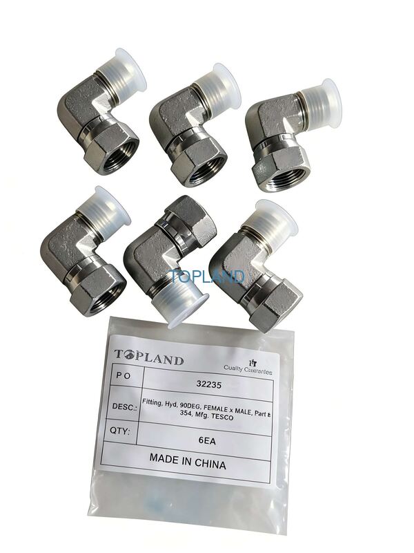 Tesco Top Drive Spare Parts – PN 354 Elbow Tube Fitting (90° Female x Male)